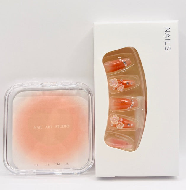 DIY Romantic Rose Long Style - Press On Nails - Country Beautie