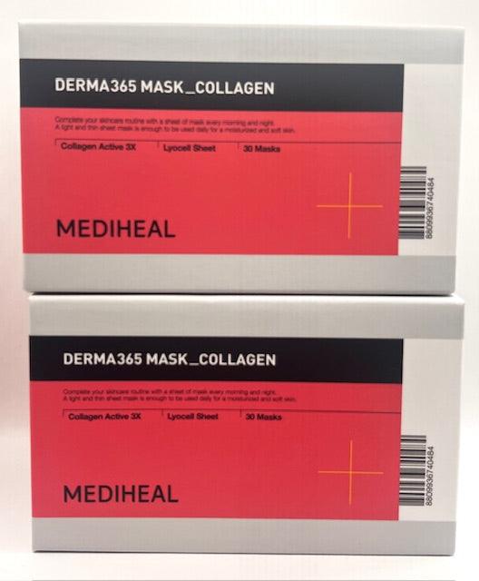 MEDIHEAL Derma 365 Mask Collagen 30 Masks - Country Beautie