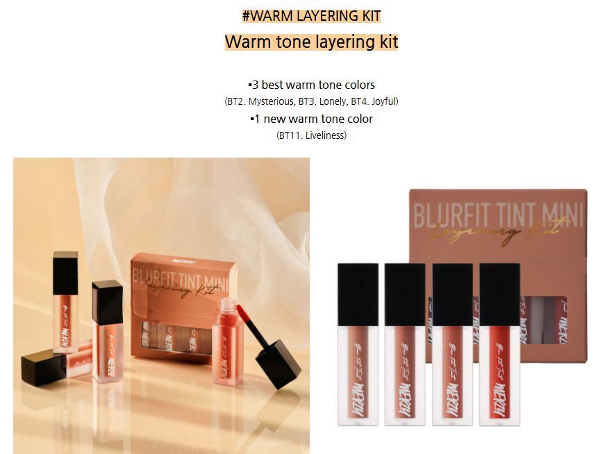 MERZY Blur Fit Tint Mini Layering Kit - Country Beautie
