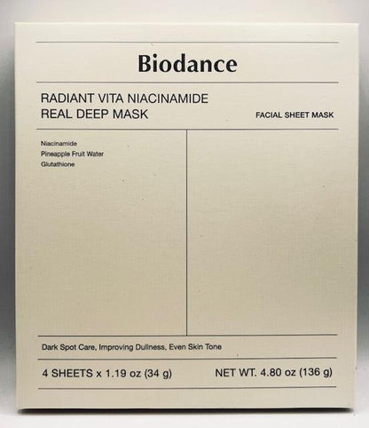 BIODANCE Radiant Vita Niacinamide Real Deep Mask - Country Beautie
