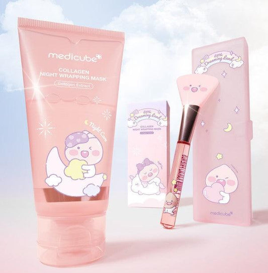 MEDICUBE Collagen Night Wrapping Mask 75ml Little Peach Edition - Country Beautie