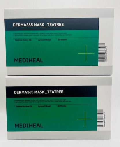 MEDIHEAL DERMA 365 Mask Tea Tree 30 Masks - Country Beautie
