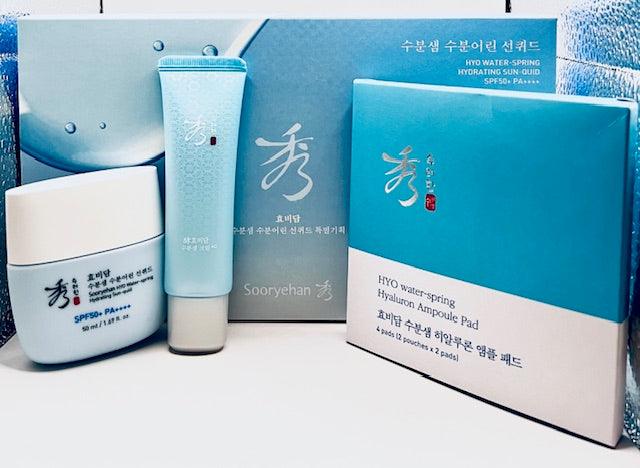 SOORYEHAN HYO Water Spring Hydrating Sun-quid 50ml Gift Set - Country Beautie