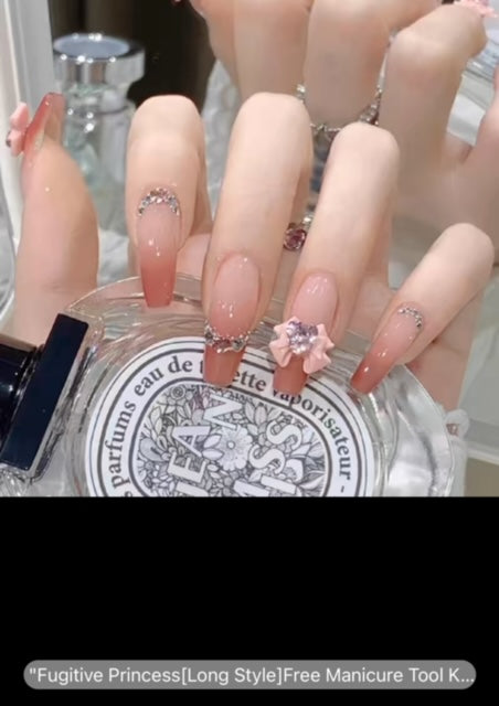 YAJIENA Fugitive Princess Long Style - Press On Nails - Country Beautie