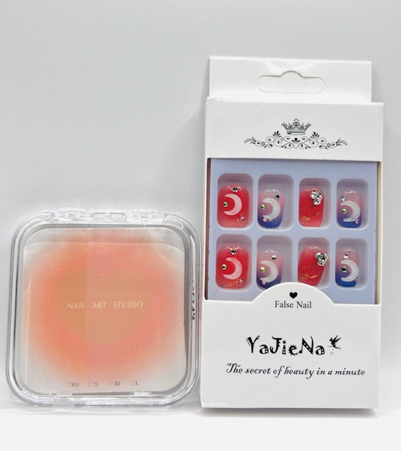 YAJIENA Moon Shadow Candy Short Style - Press On Nails - Country Beautie